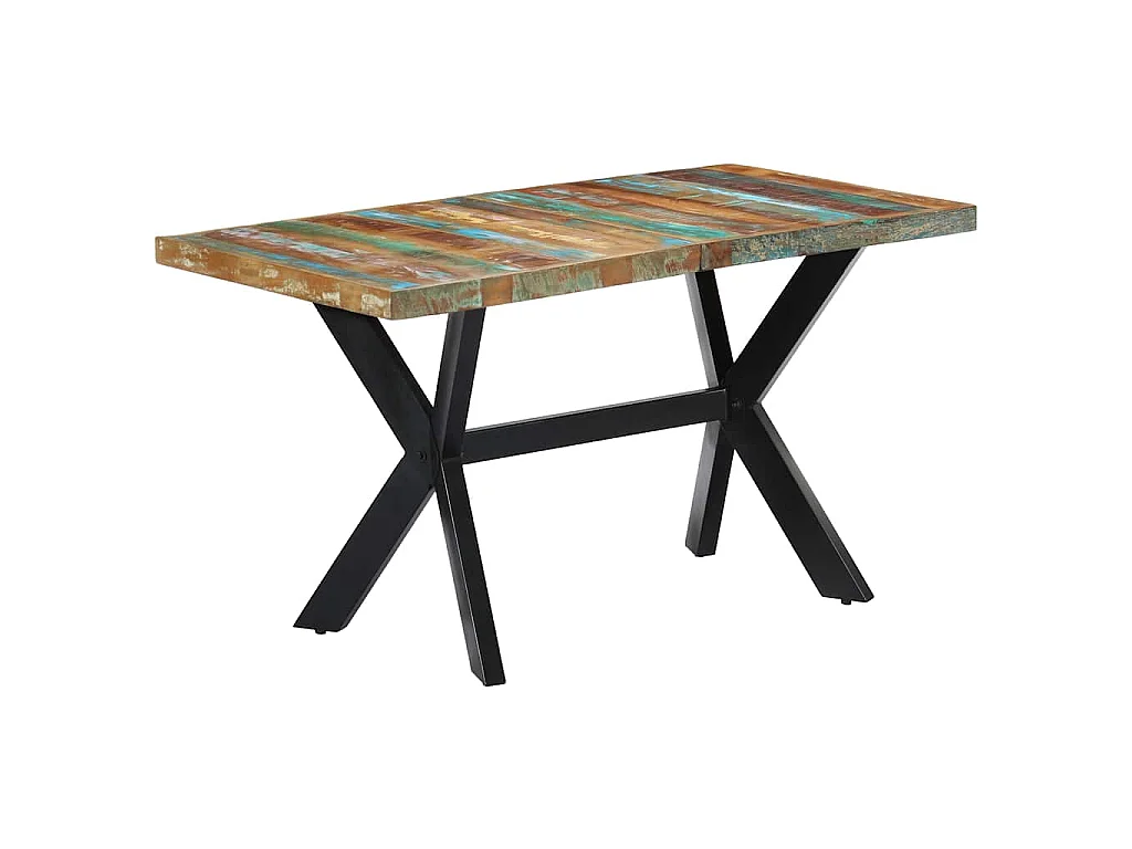 Table à manger 140x70x75 cm Bois de récupération massif
