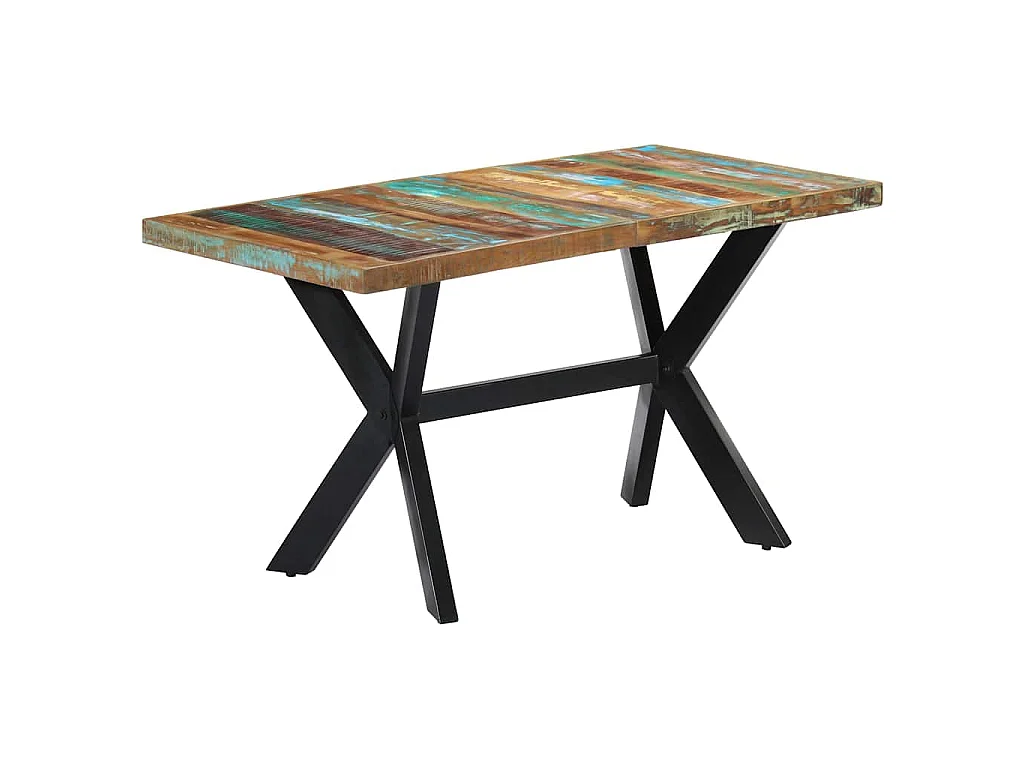 Table à manger 140x70x75 cm Bois de récupération massif