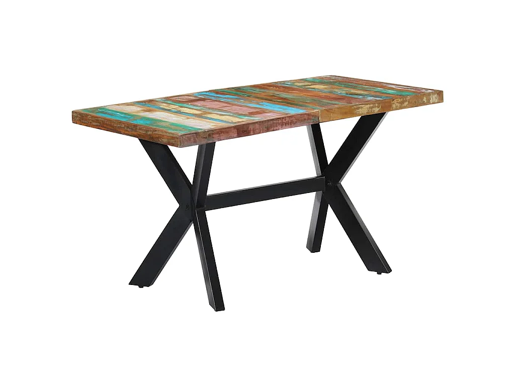 Table à manger 140x70x75 cm Bois de récupération massif