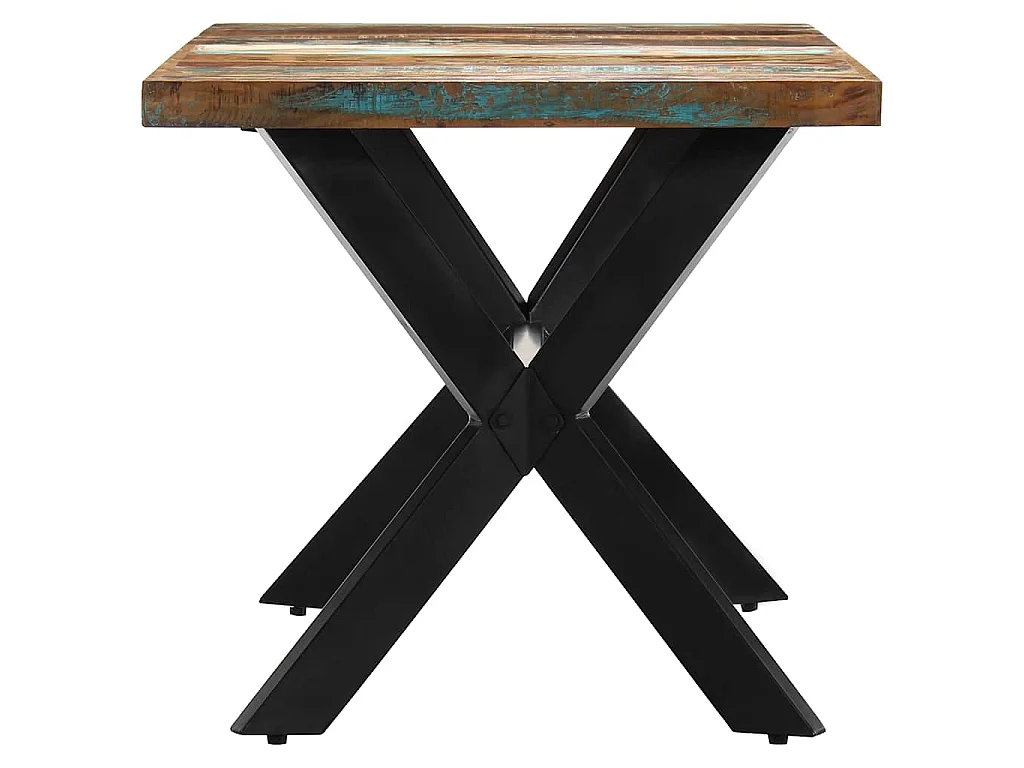 Table à manger 140x70x75 cm Bois de récupération massif
