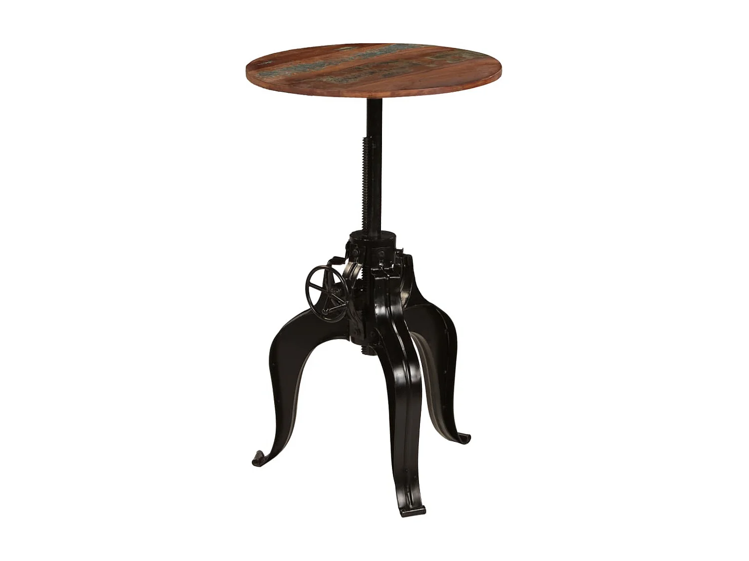 Table de bar Bois de récupération massif 60 x (76-110) cm