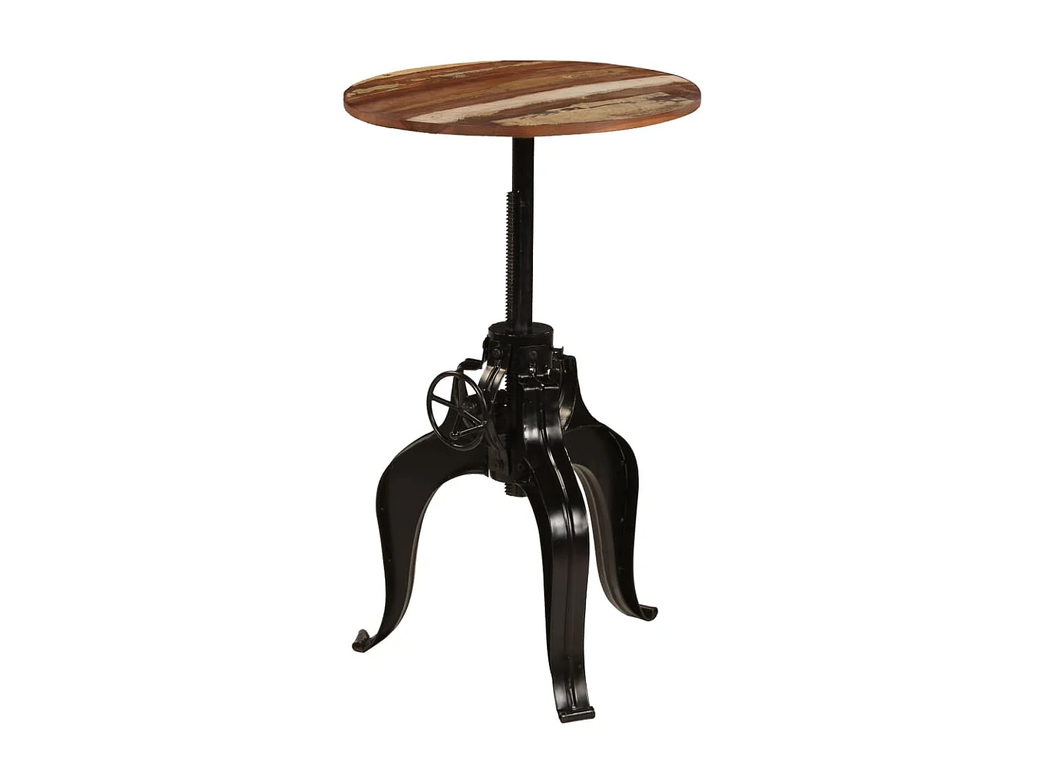 Table de bar Bois de récupération massif 60 x (76-110) cm