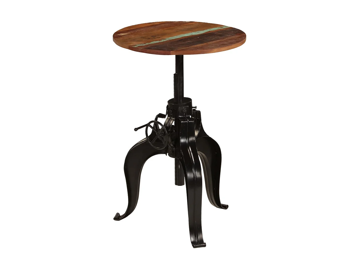 Table de bar Bois de récupération massif 60x(76-110) cm