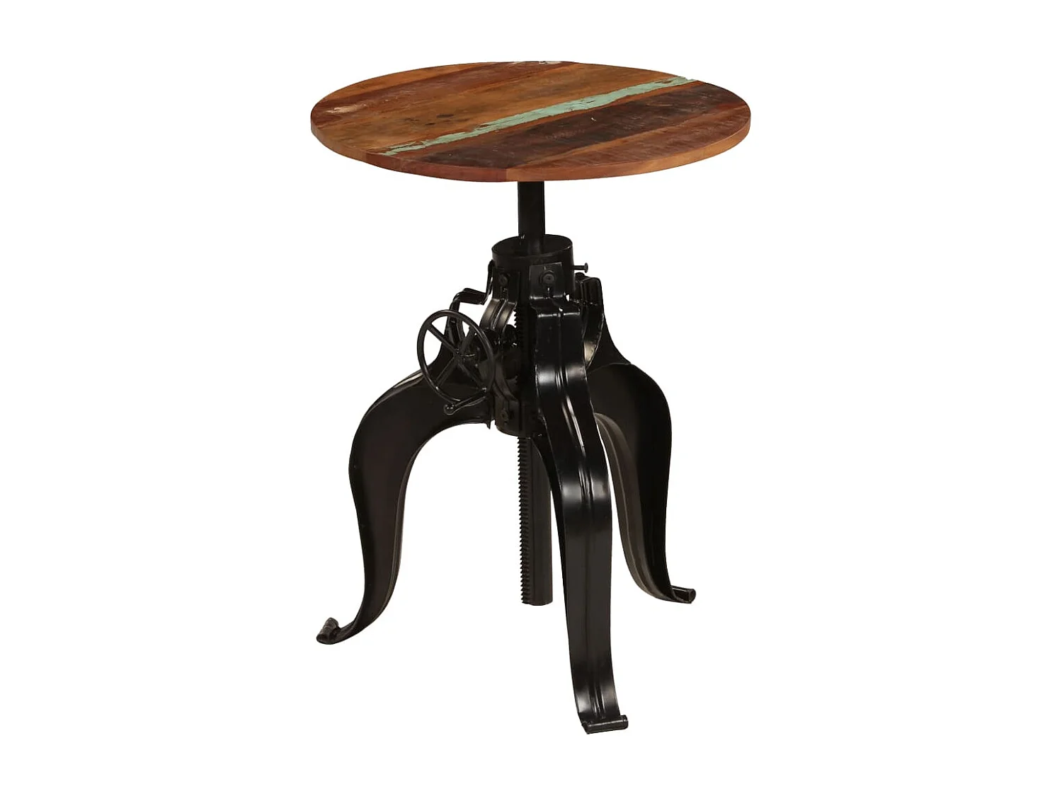 Table de bar Bois de récupération massif 60x(76-110) cm