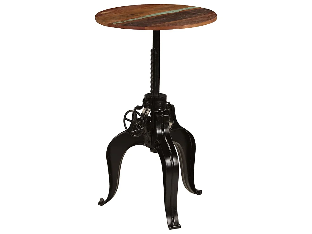Table de bar Bois de récupération massif 60x(76-110) cm