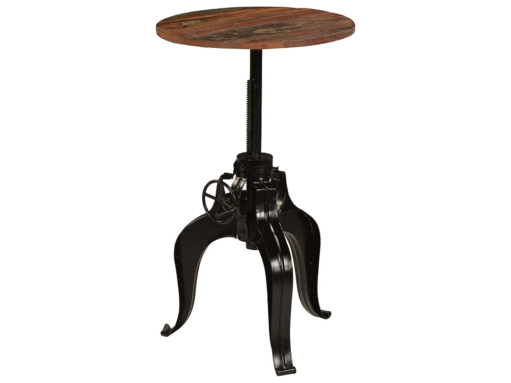 Table de bar Bois de récupération massif 60x(76-110) cm