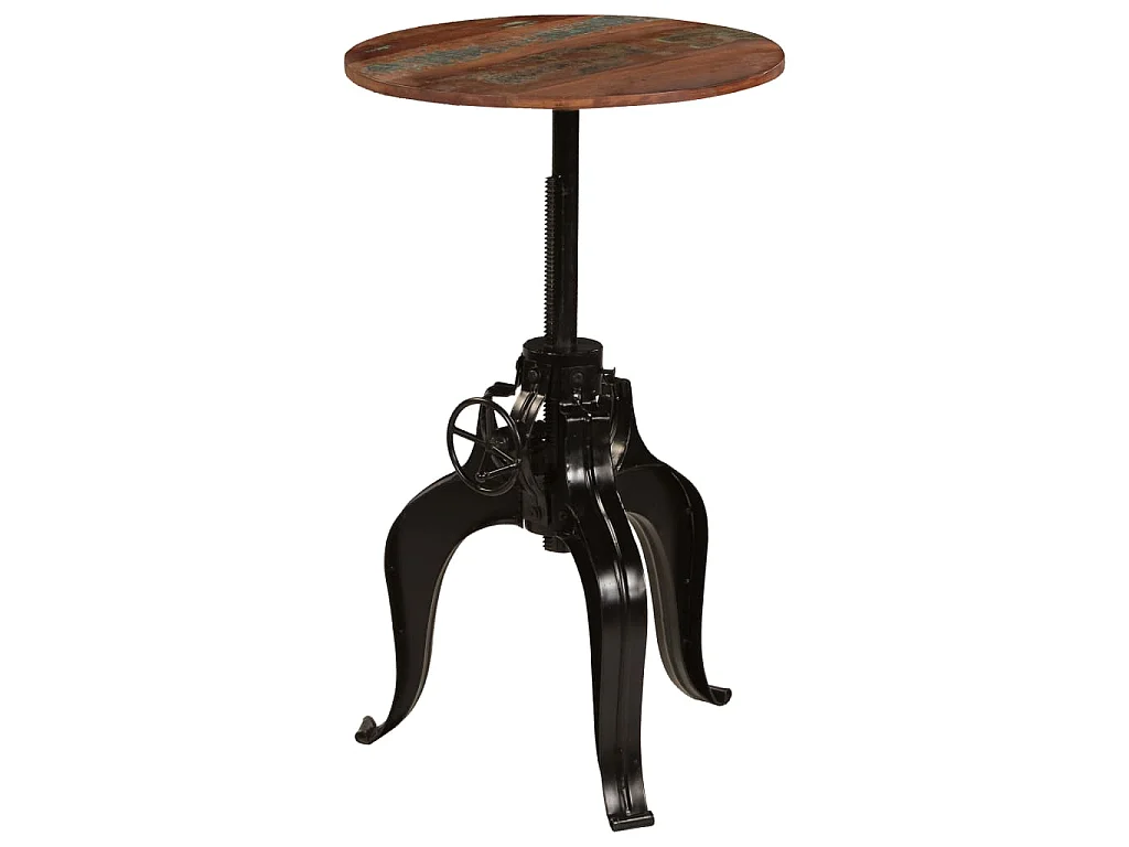 Table de bar Bois de récupération massif 60x(76-110) cm