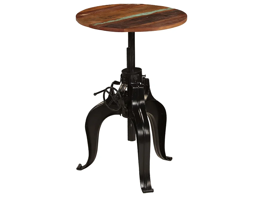 Table de bar Bois de récupération massif 60x(76-110) cm