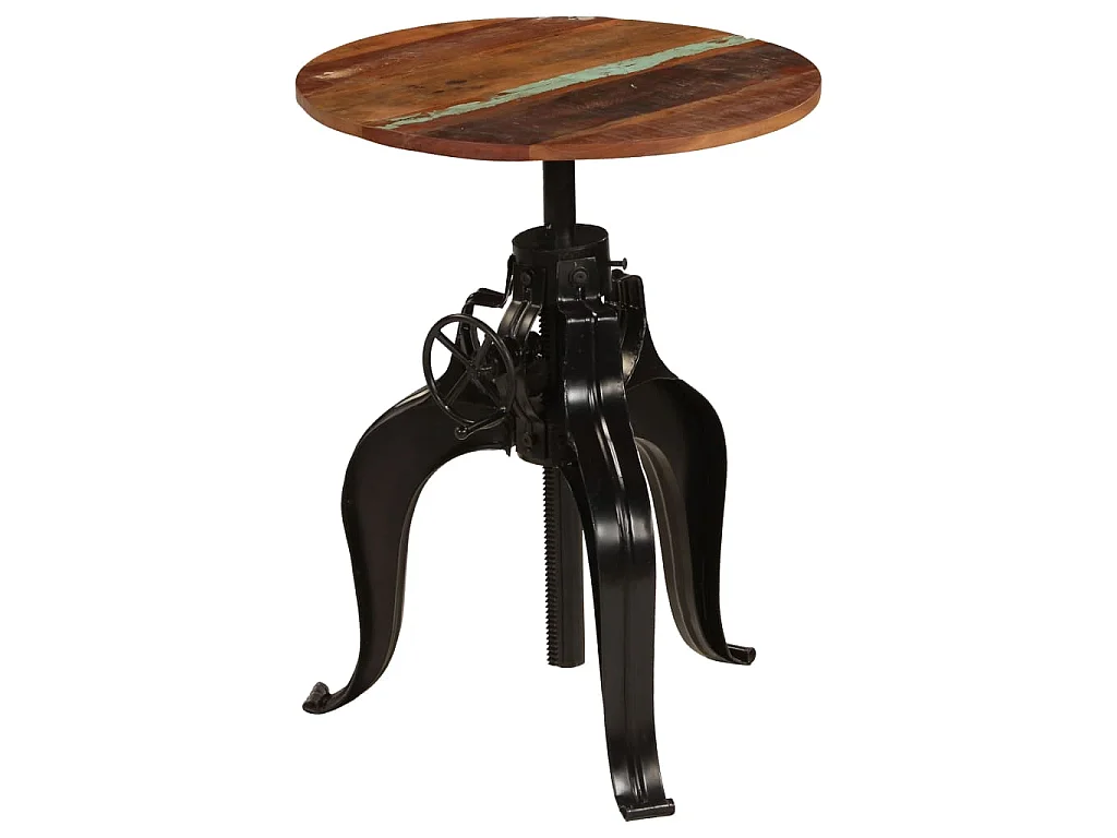 Table de bar Bois de récupération massif 60x(76-110) cm