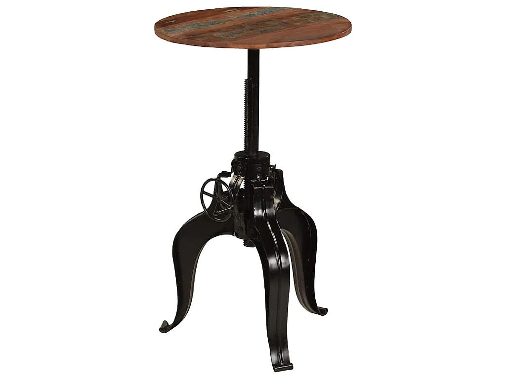 Table de bar Bois de récupération massif 60x(76-110) cm