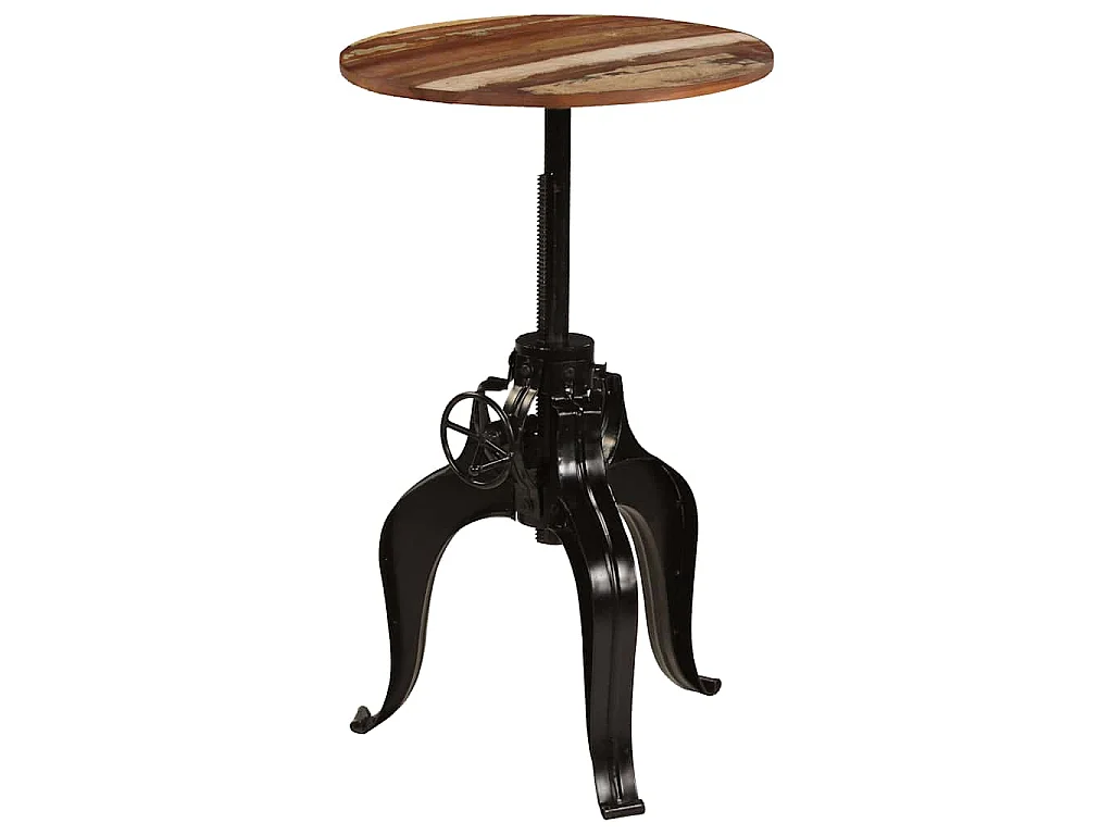 Table de bar Bois de récupération massif 60x(76-110) cm
