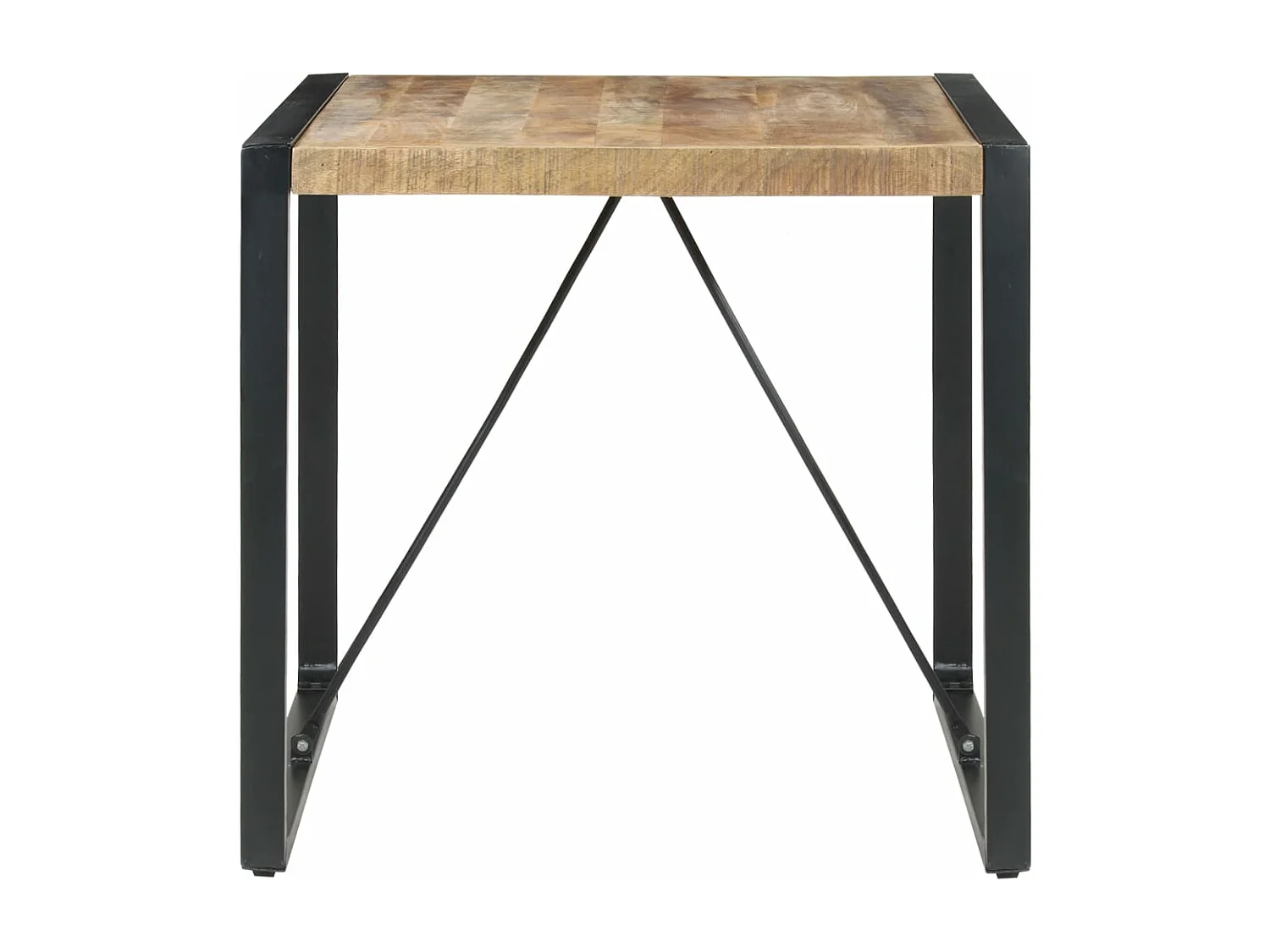 Eettafel 80x80x75 cm ruw mangohout