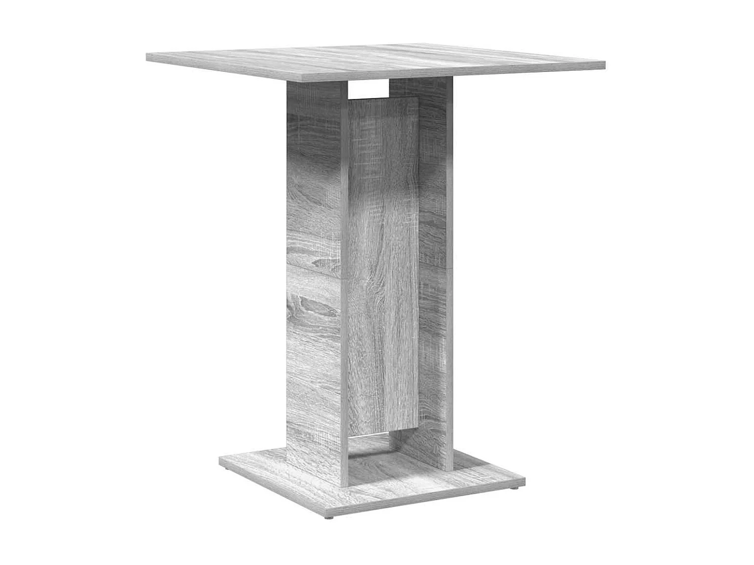 Table de bistro Sonoma gris 60x60x75 cm Bois d'ingénierie