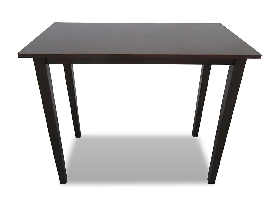 Mesa alta de madera marrón