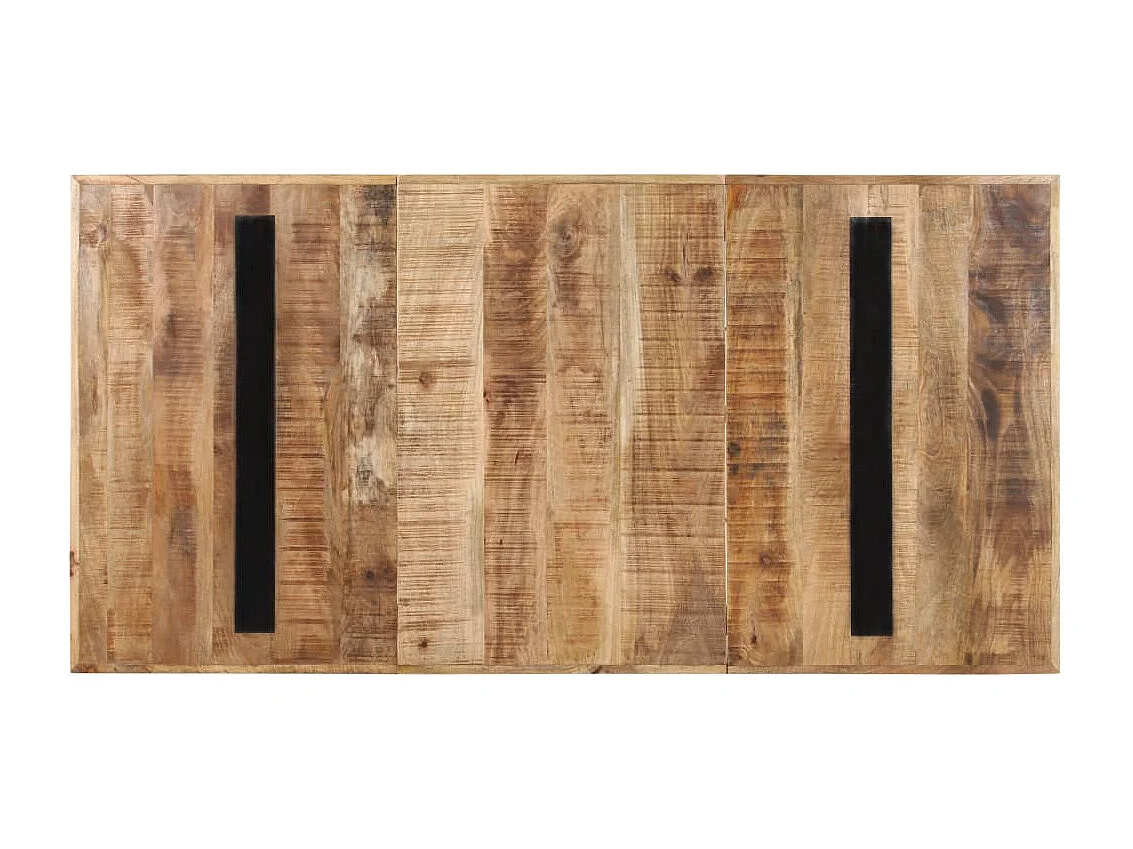 Mesa de jantar 180x90x76 cm madeira de mangueira áspera