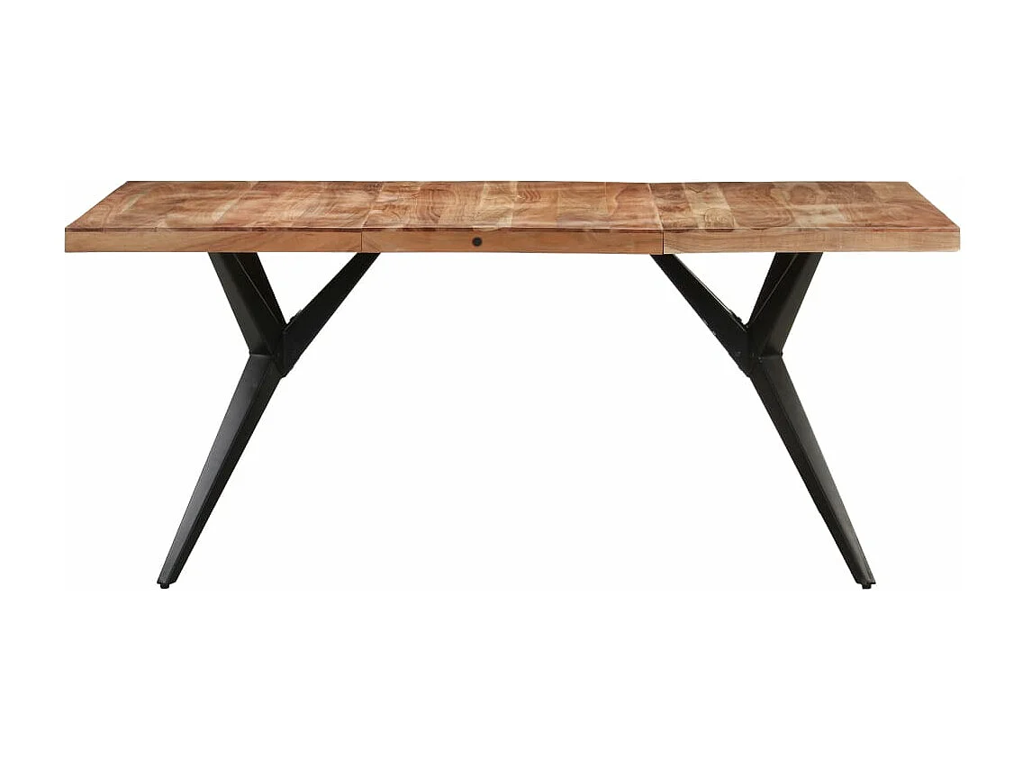 Mesa de jantar 160x80x76 cm madeira de acácia maciça