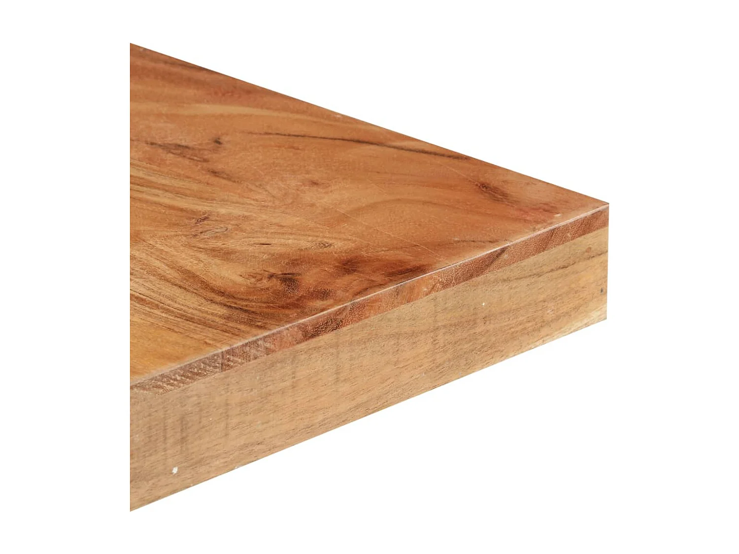 Mesa de comedor de madera maciza de acacia 160x80x76 cm