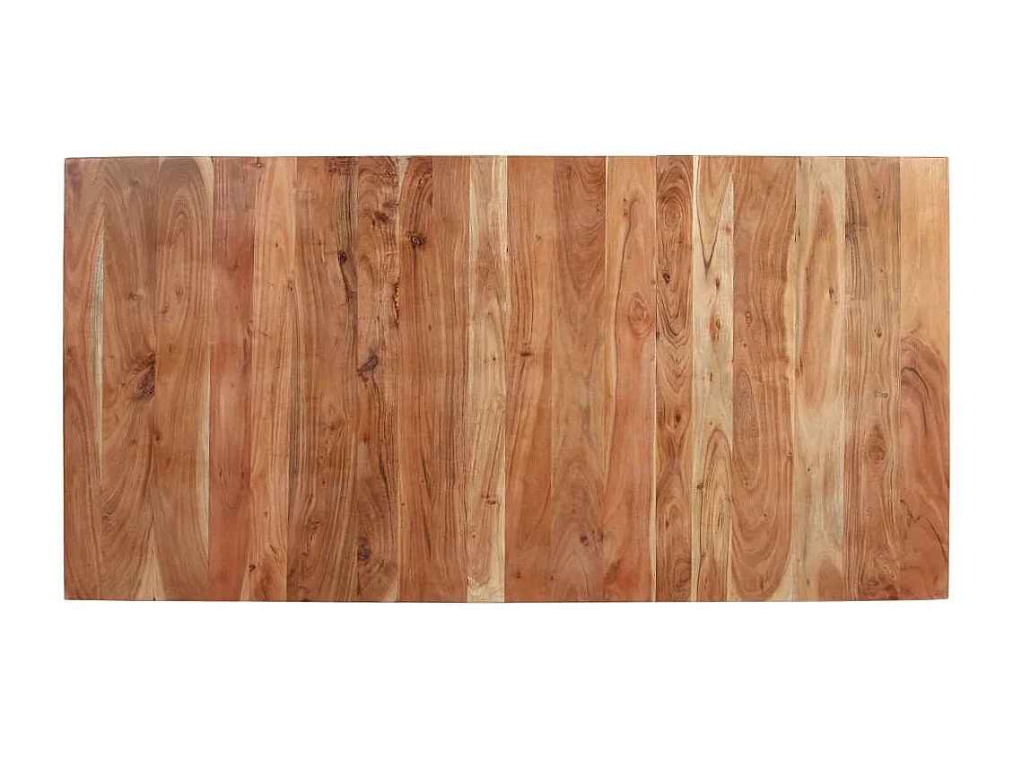 Mesa de comedor de madera maciza de acacia 160x80x76 cm