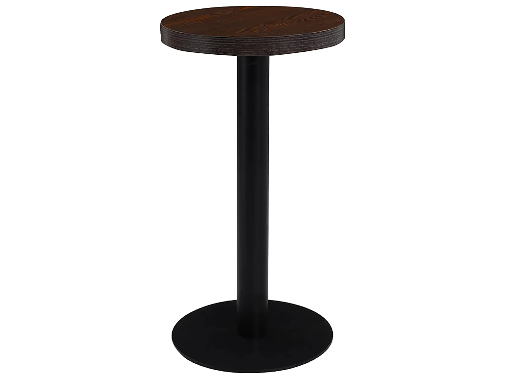 Bistrotisch Dunkelbraun 40 cm MDF