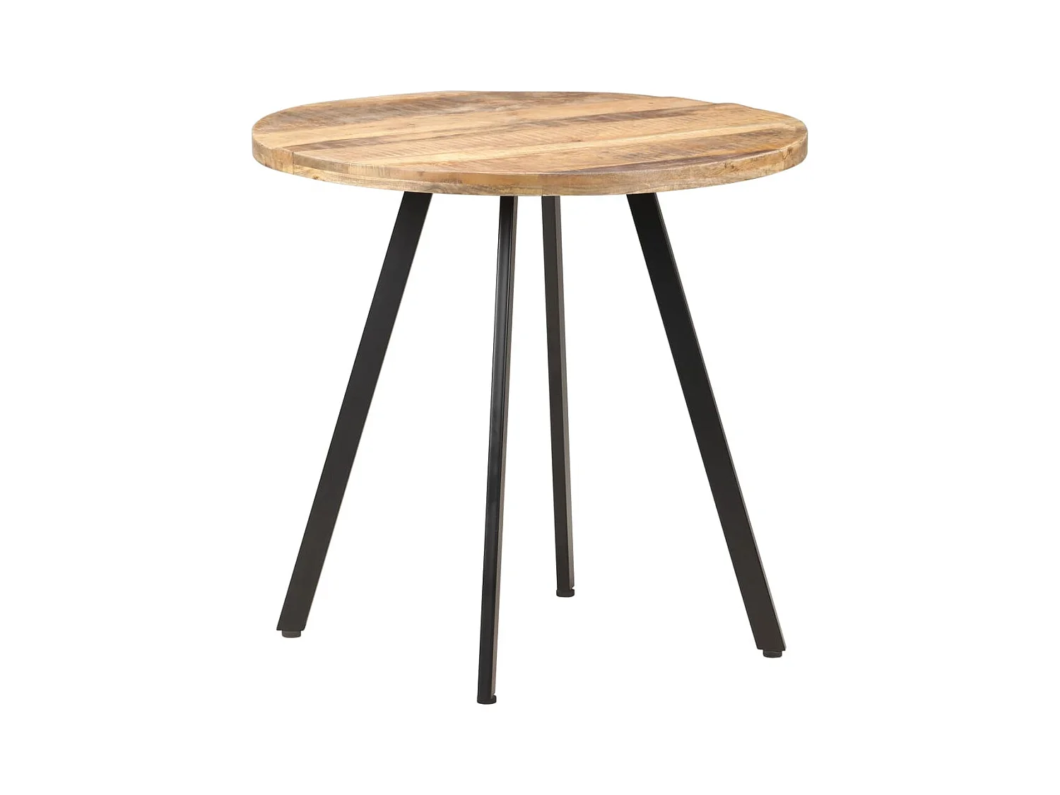 Eettafel 80 cm ruw mangohout