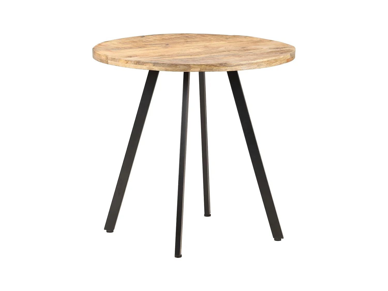 Table de salle à manger 80 cm Bois de manguier brut