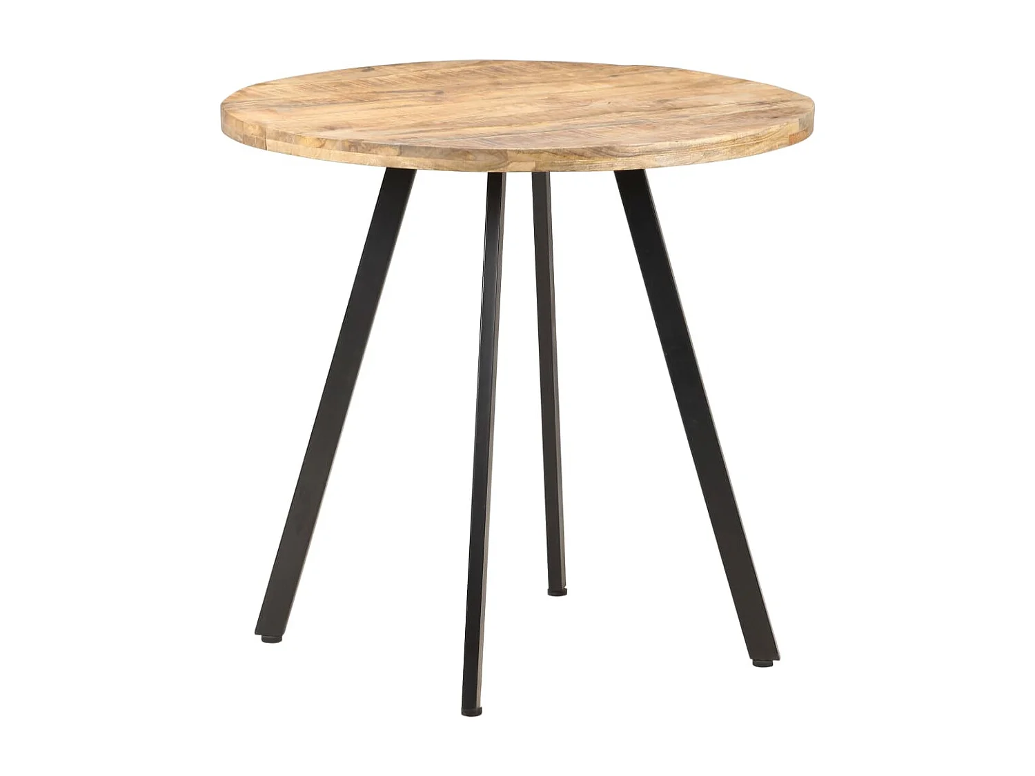 Table de salle à manger 80 cm Bois de manguier brut