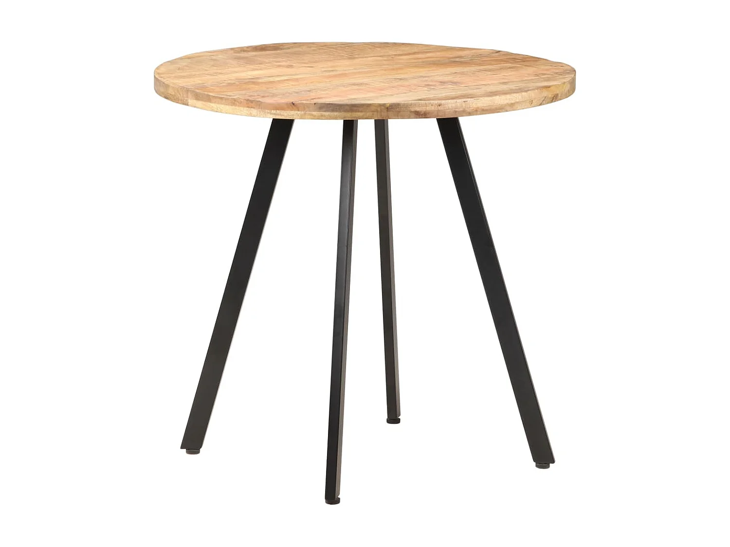 Table de salle à manger 80 cm Bois de manguier brut