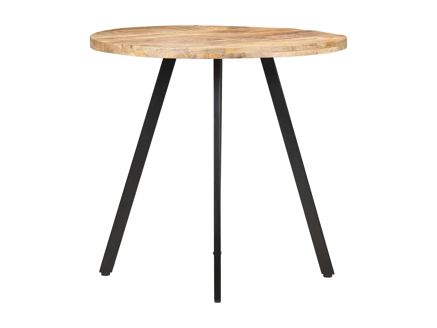 Table de salle à manger 80 cm Bois de manguier brut
