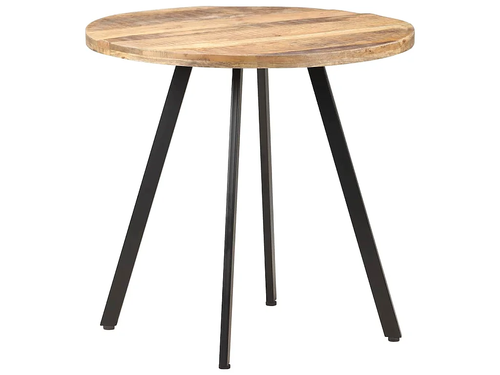 Table de salle à manger 80 cm Bois de manguier brut