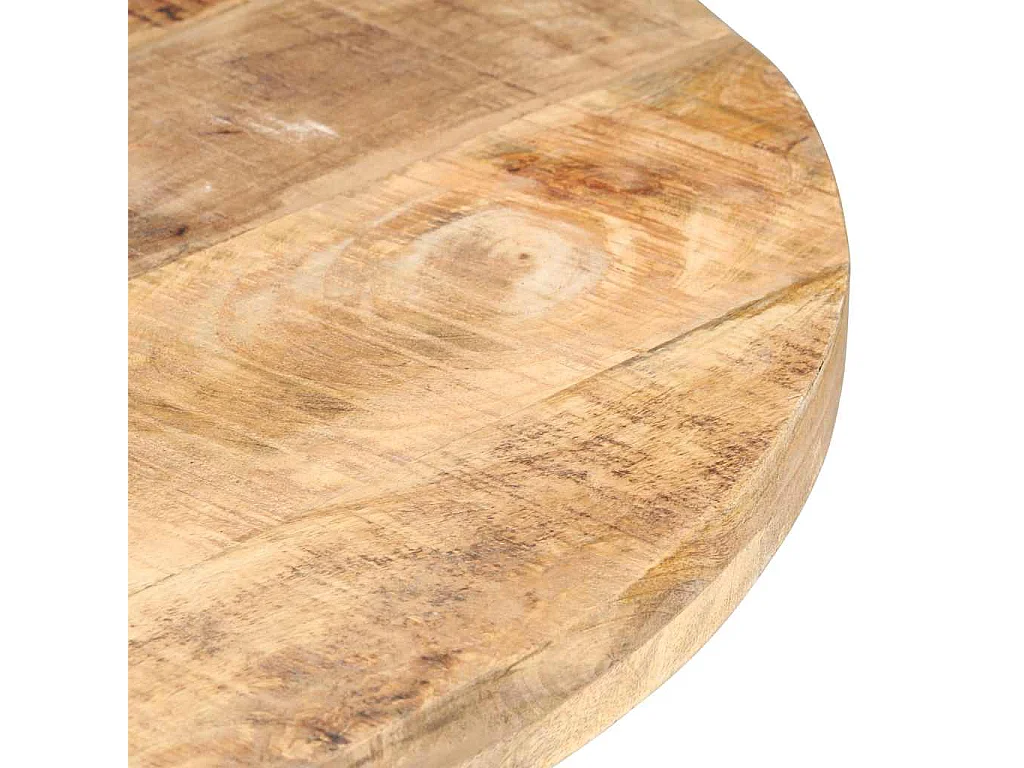 Table de salle à manger 80 cm Bois de manguier brut