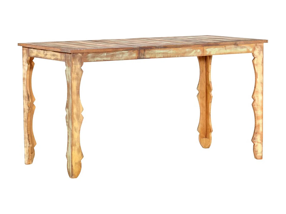 Esstisch 140×70×76 cm Recyceltes Massivholz