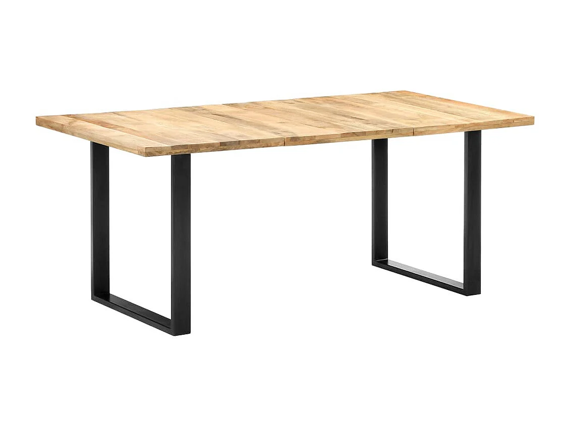 Table de salle à manger 180x90x76 cm bois de manguier massif