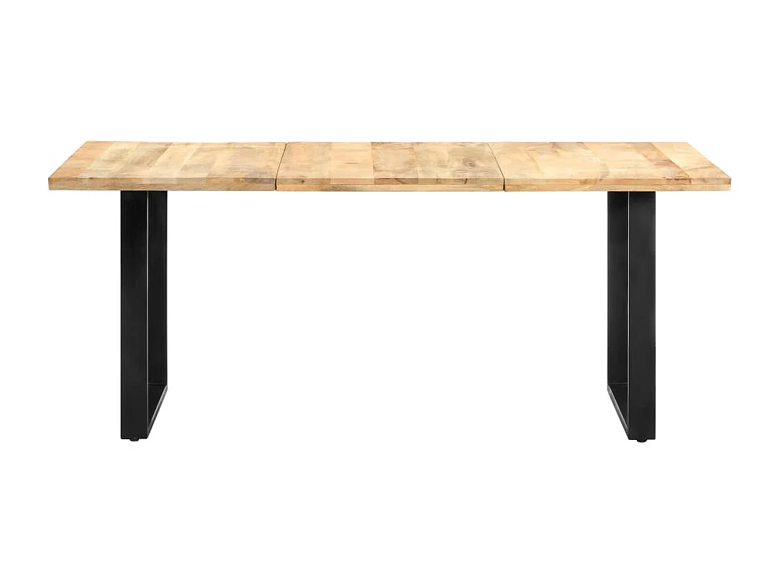 Table de salle à manger 180x90x76 cm bois de manguier massif