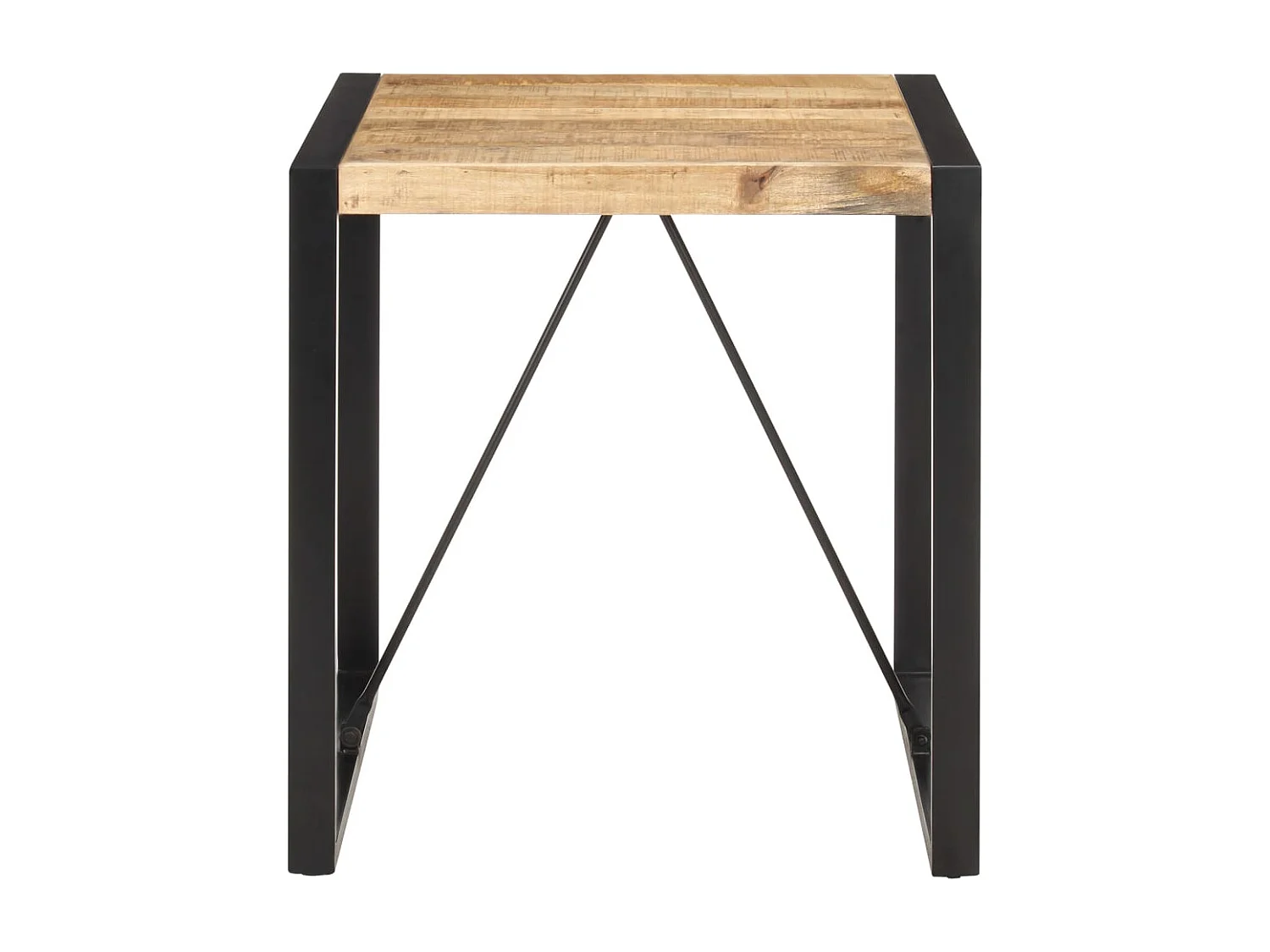 Table à manger 70x70x75 cm Bois de manguier massif brut