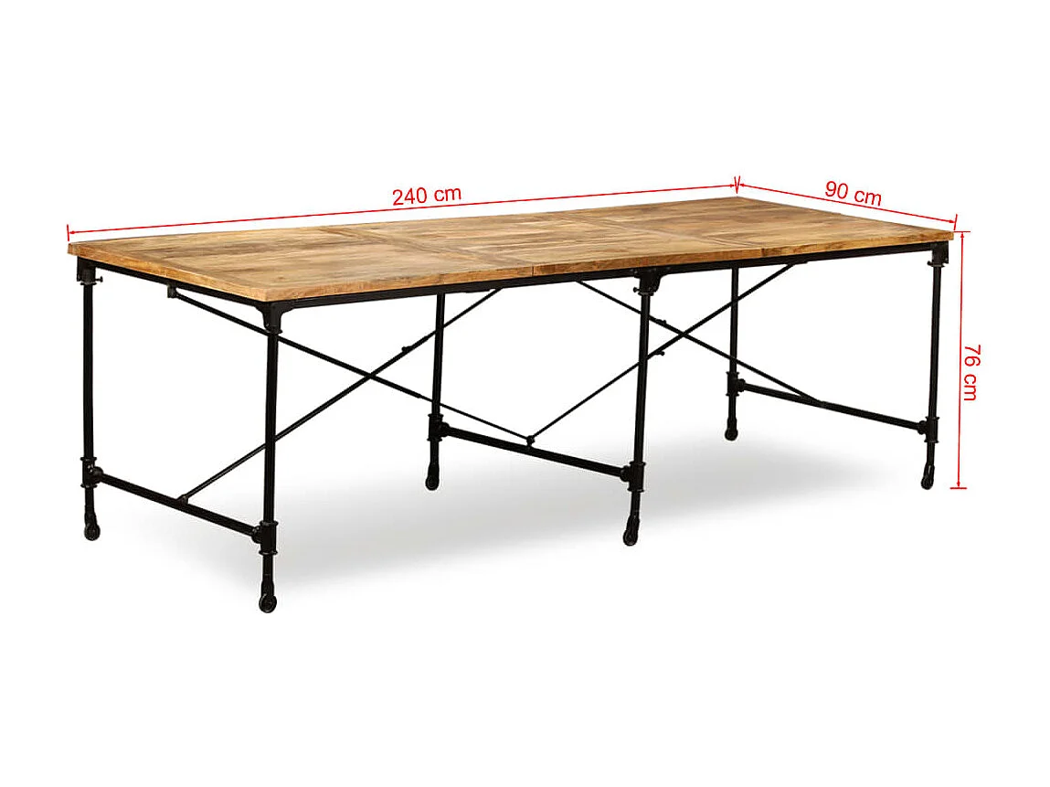 Esstisch Massivholz Mango 240 cm