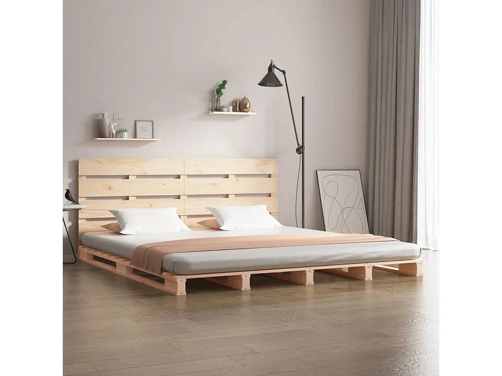 Giroletto senza Materasso 160x200 cm in Legno Massello di Pino