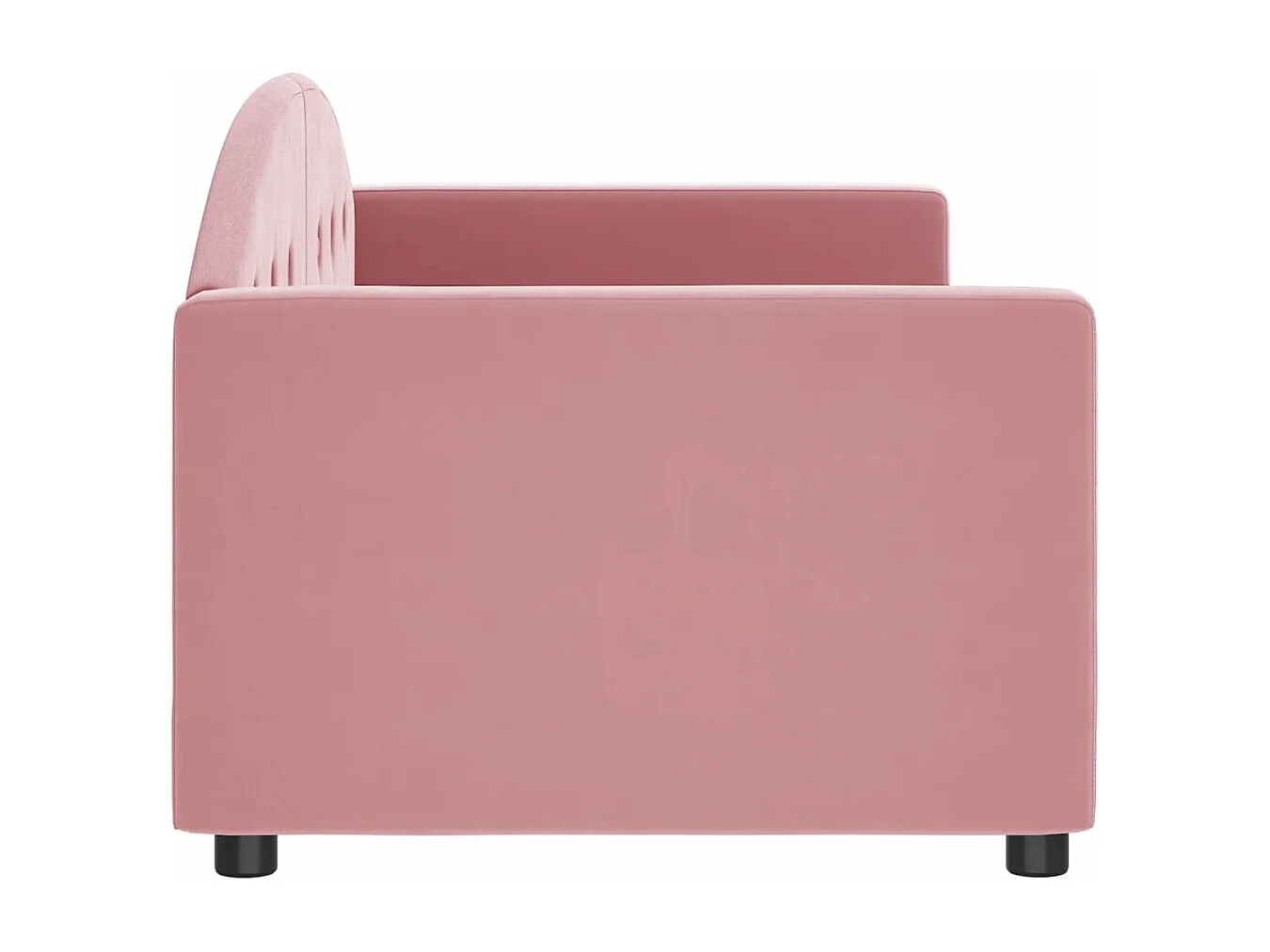 Lit de repos sans matelas rose 80x200 cm velours