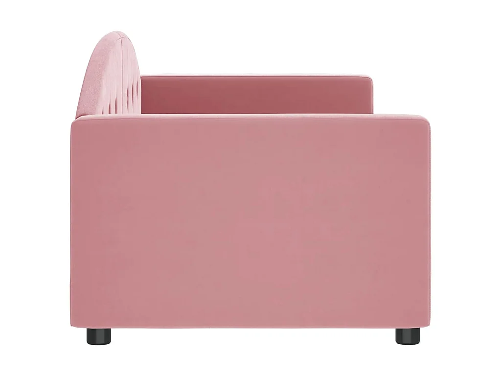 Slaapbank 80x200 cm fluweel roze