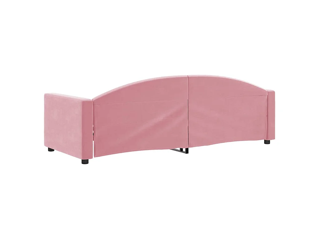 Slaapbank 80x200 cm fluweel roze