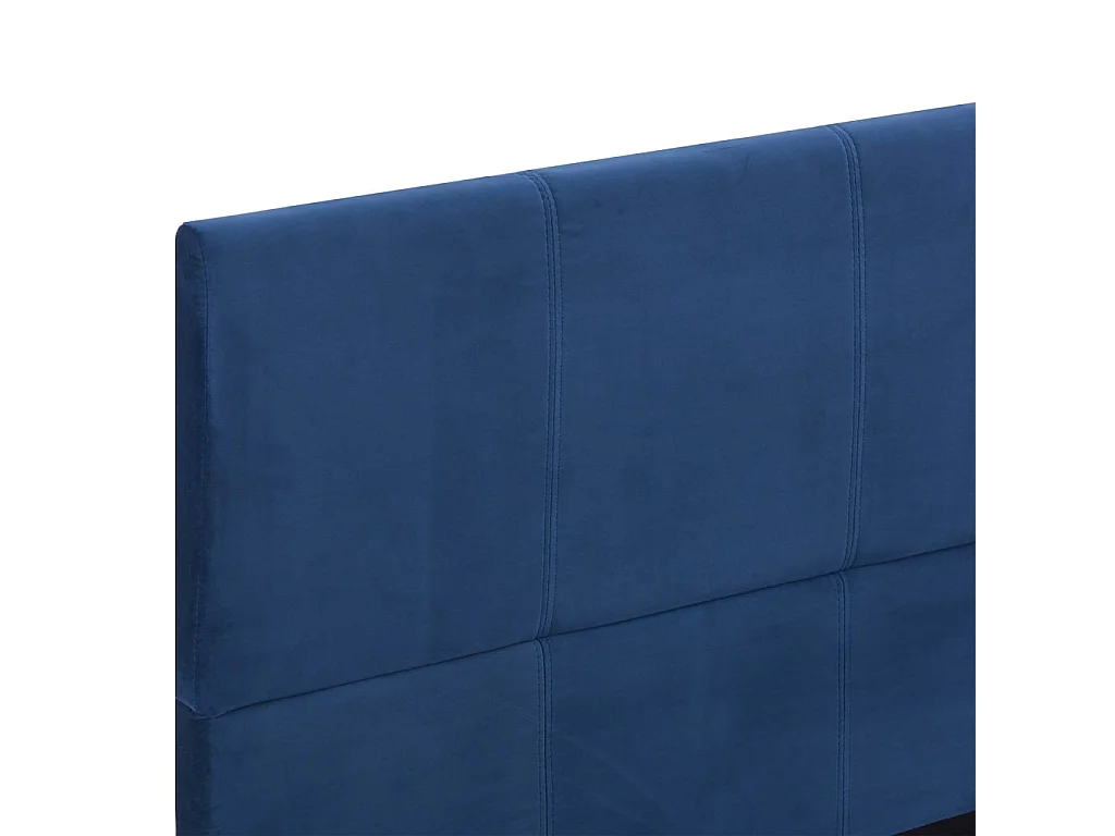 Bettgestell Blau Stoff 160 x 200 cm