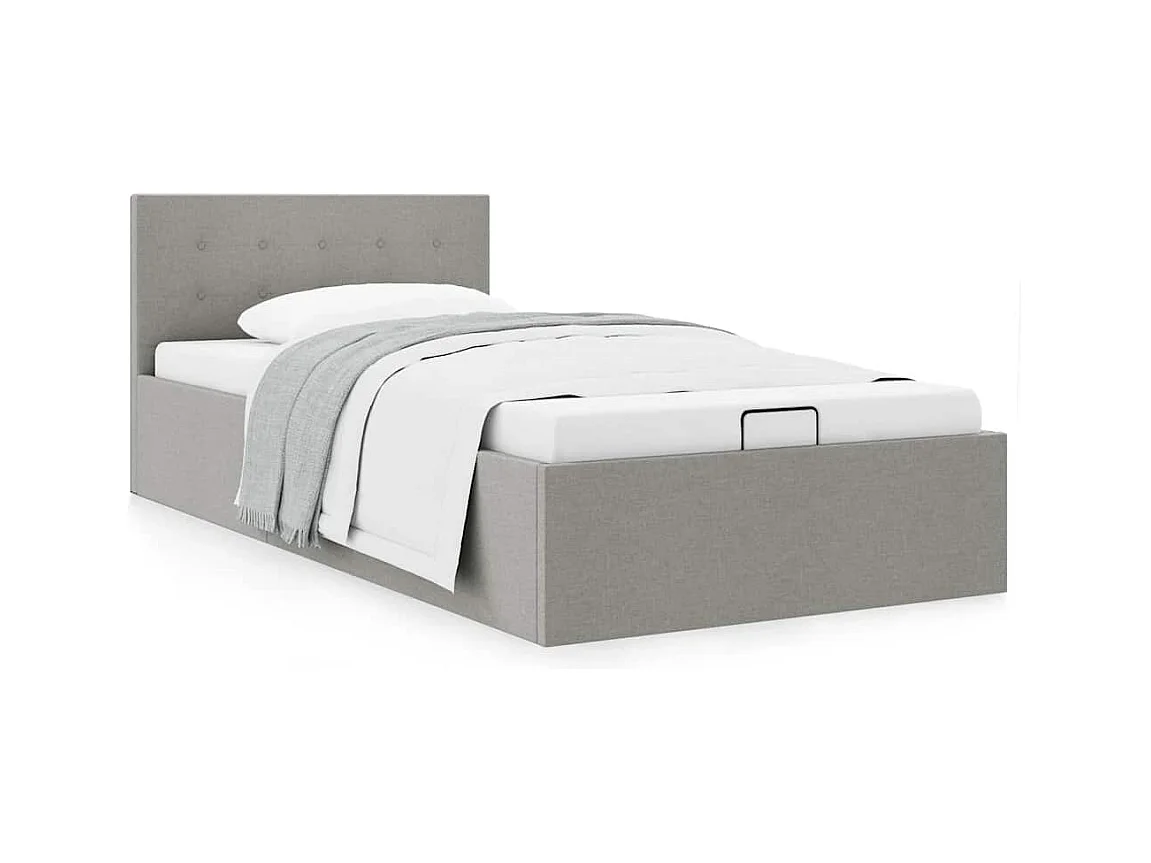Giroletto Idraulico Contenitore Grigio Chiaro Tessuto 90x200cm