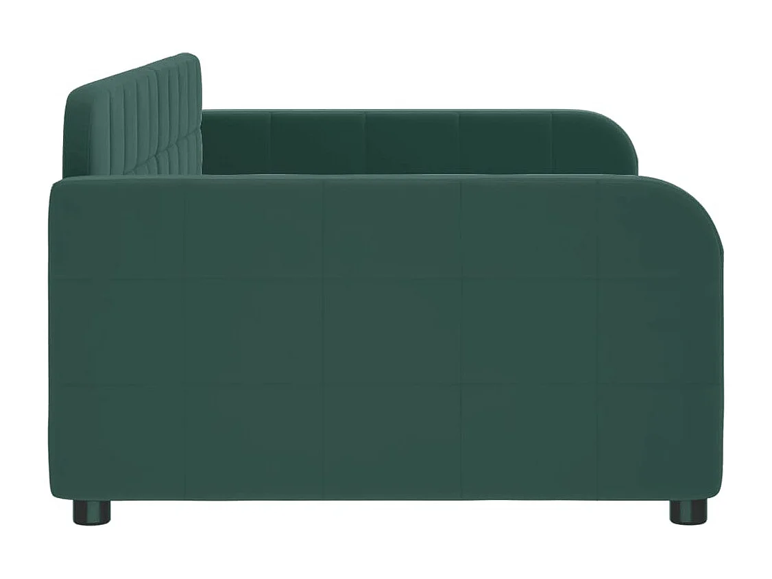 Tagesbett Dunkelgrün 90x200 cm Samt