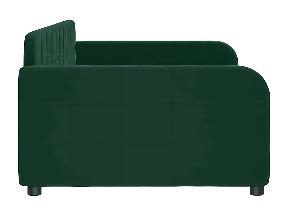 Tagesbett Dunkelgrün 90x200 cm Samt