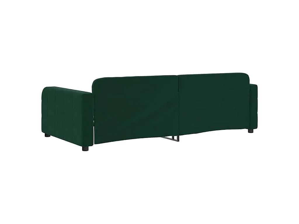 Lit de repos sans matelas vert foncé 90x200 cm velours