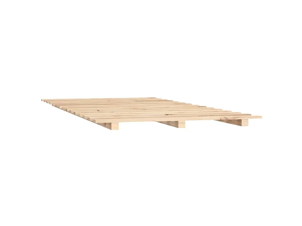 Cadre de lit sans matelas 140x200 cm bois massif de pin