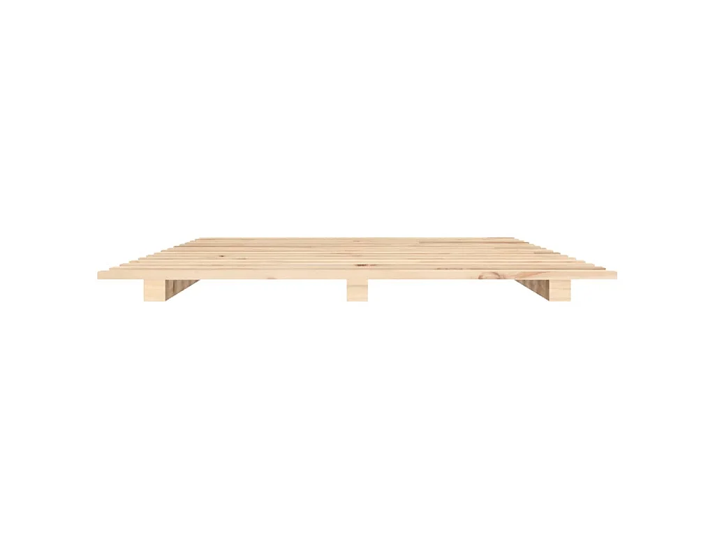 Cadre de lit sans matelas 140x200 cm bois massif de pin