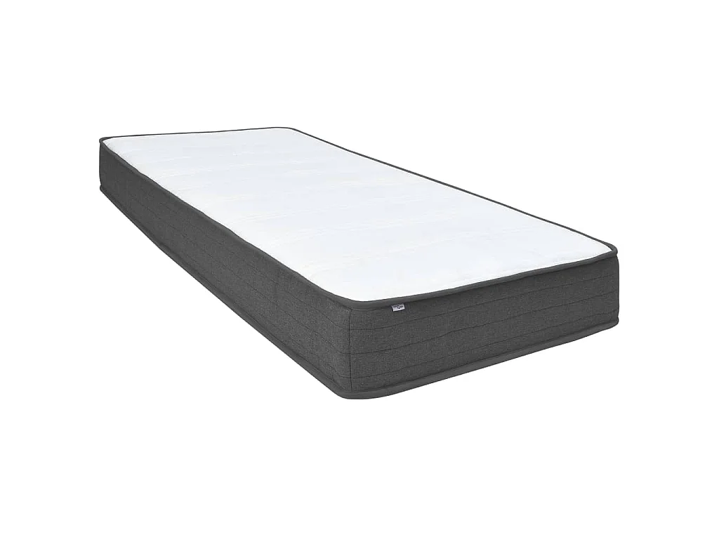 Boxspring stof donkergrijs 200x200 cm