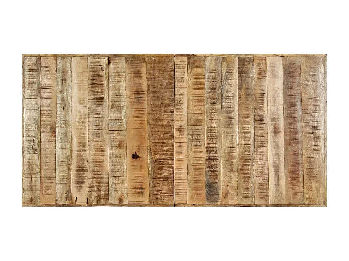 Eettafel 160x80x75 cm massief ruw mangohout