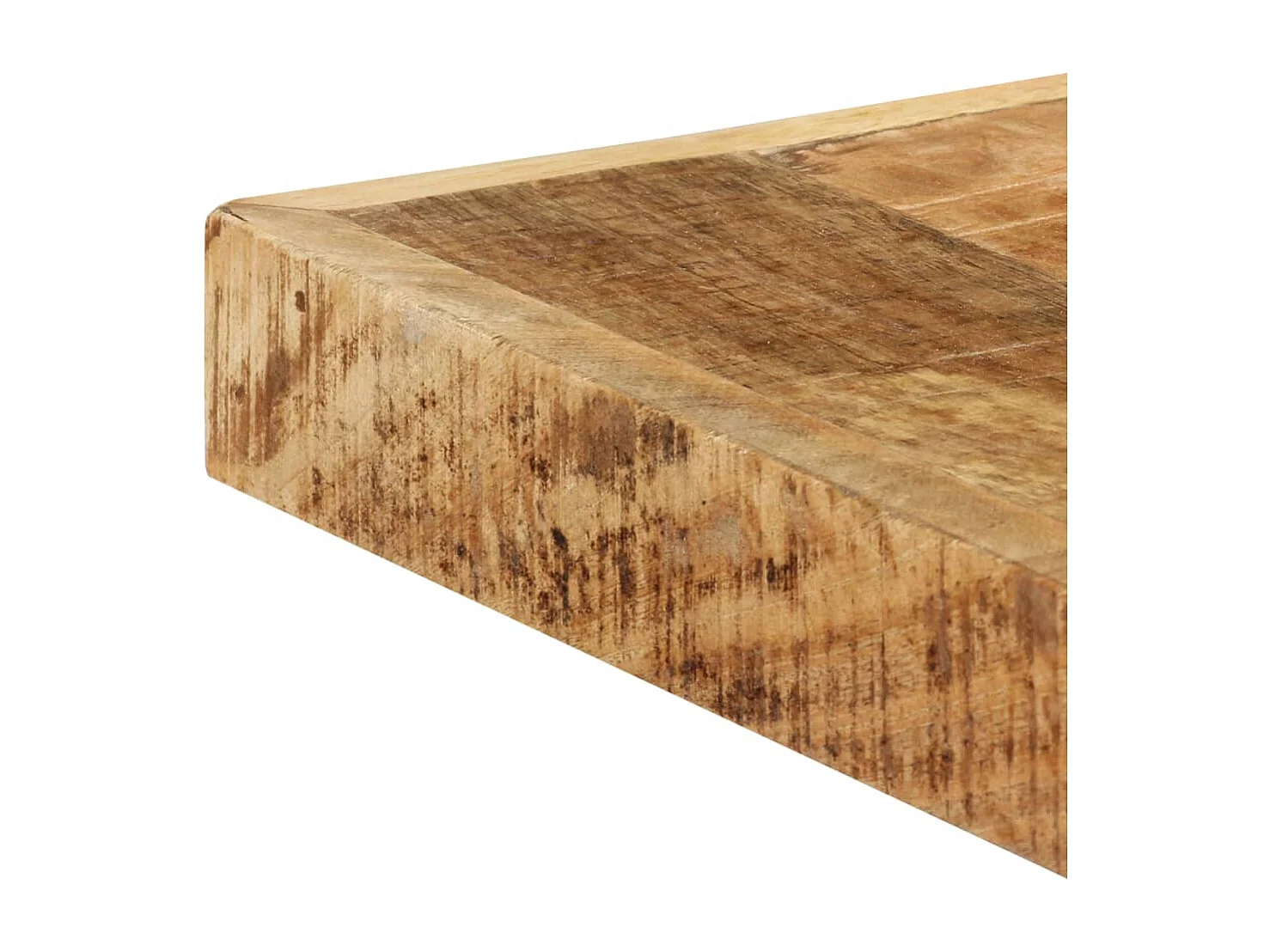 Eettafel 160x80x75 cm massief ruw mangohout