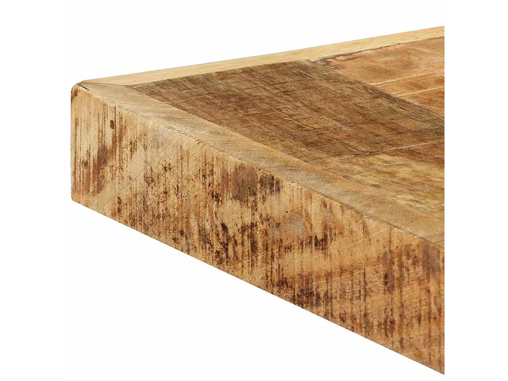 Table à manger 160x80x75 cm Bois de manguier massif brut